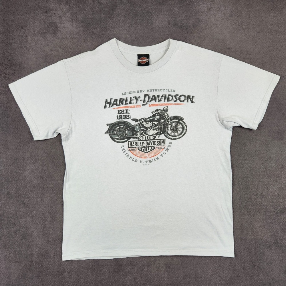 Harley Davidson Shirt Mens Large Gray Rocky Mountain Colorado 2019 Graphic Tee